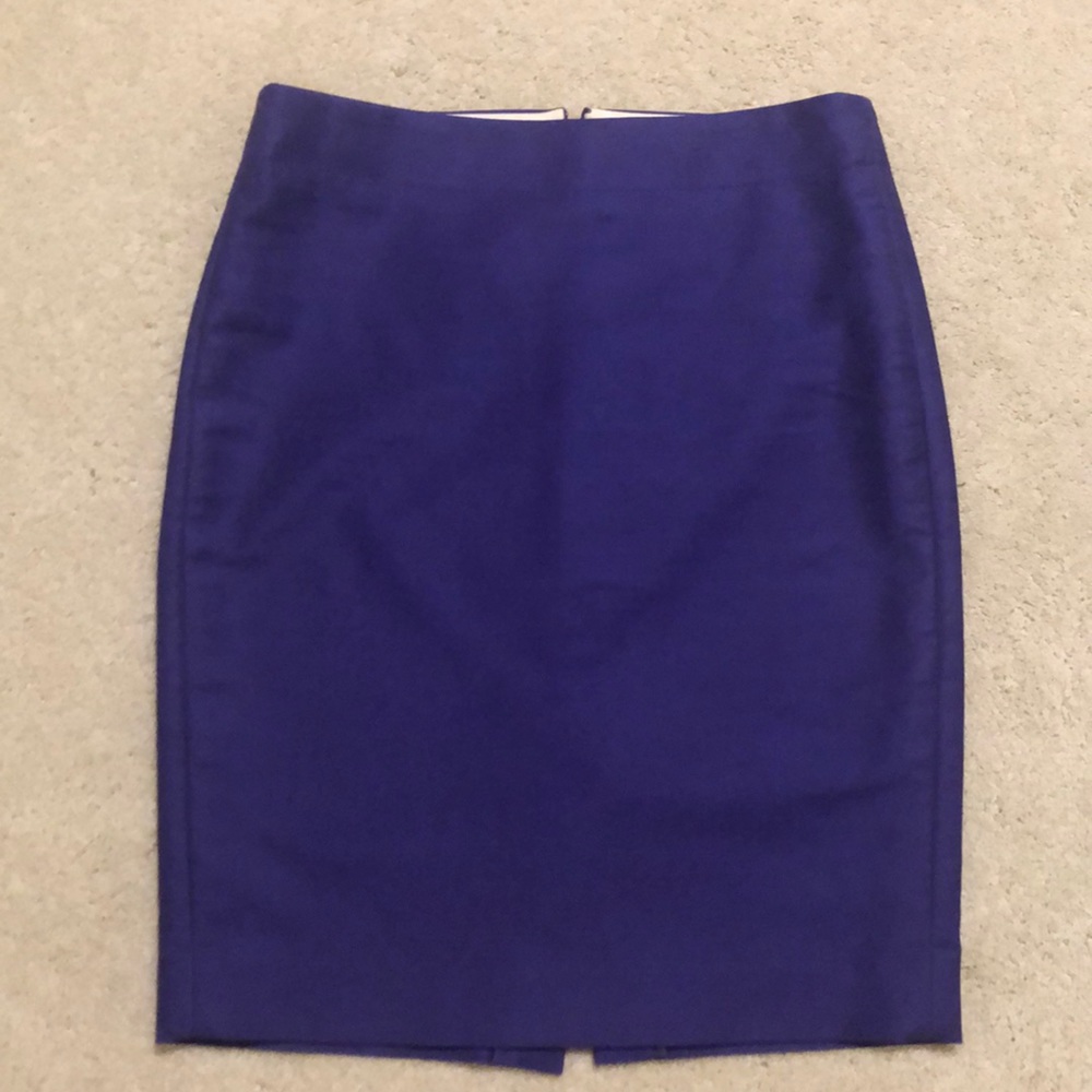 J Crew purple pencil skirt